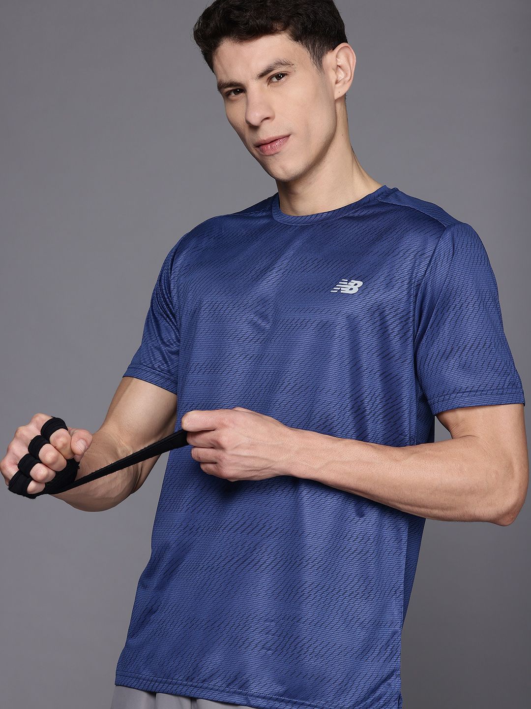 New Balance Abstract Printed Moisture Wicking Regular Fit T-shirt-image-40