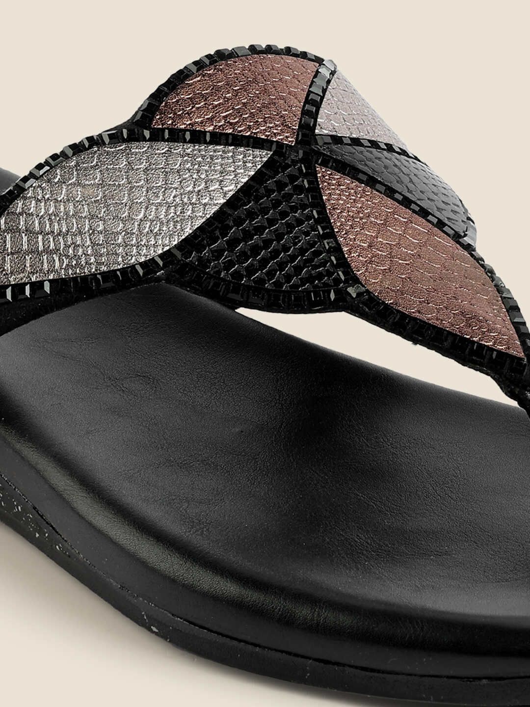 Metro Colourblocked Wedge Sandals-image-23