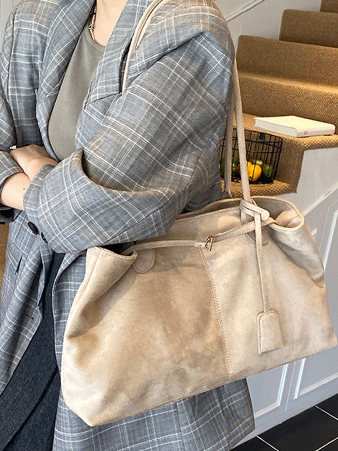 LULU & SKY PU Structured Tote Bag-image-43
