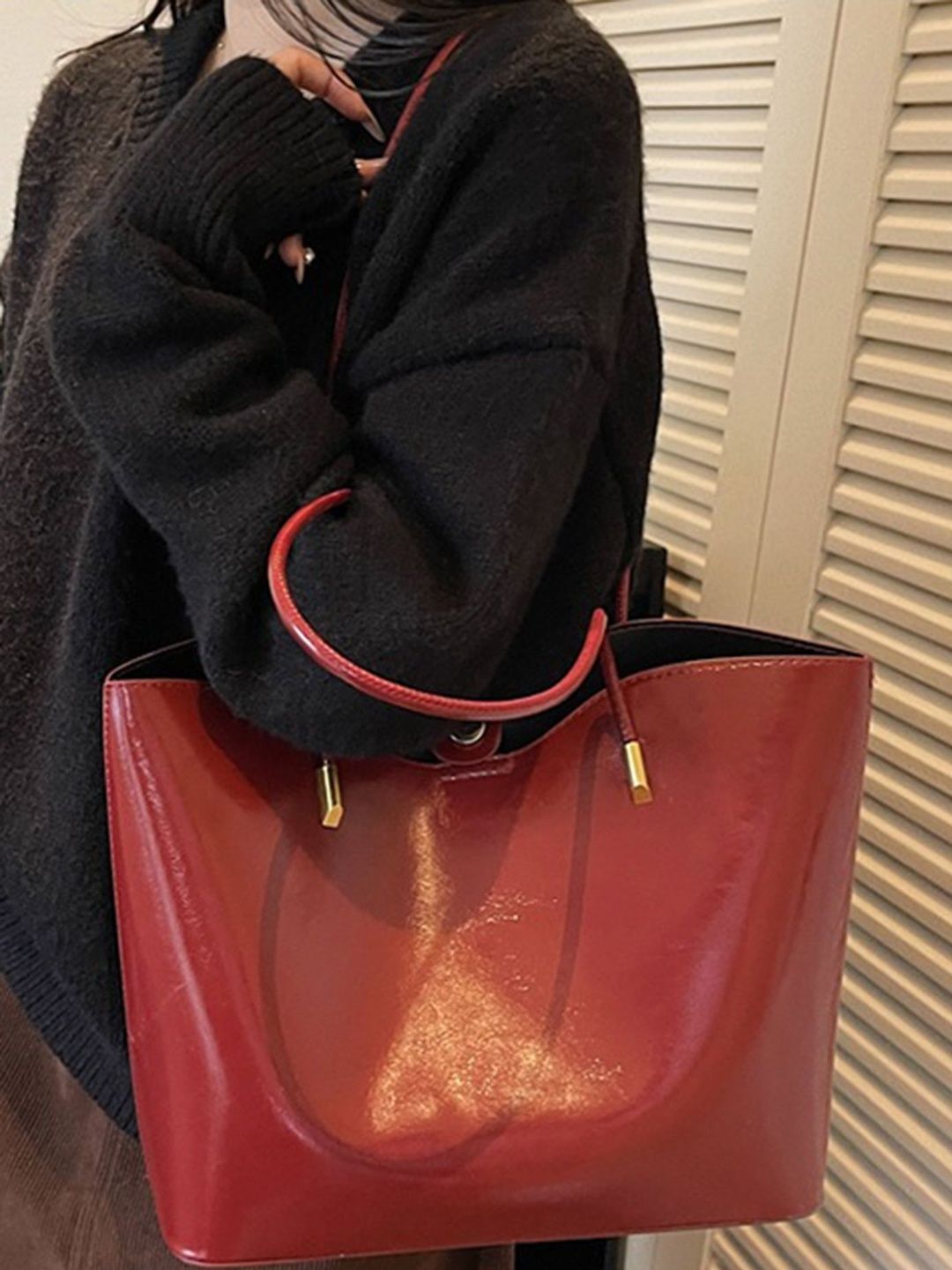 LULU & SKY PU Shopper Tote Bag-picture-24