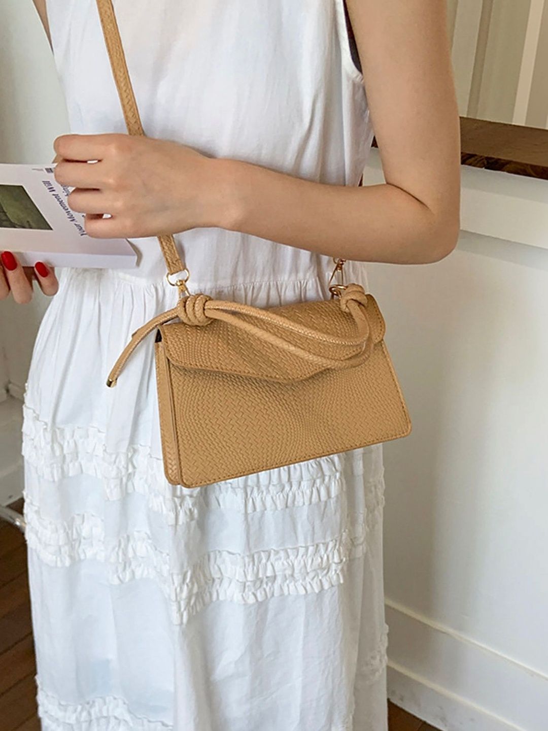LULU & SKY Textured PU Sling Bag-image-24