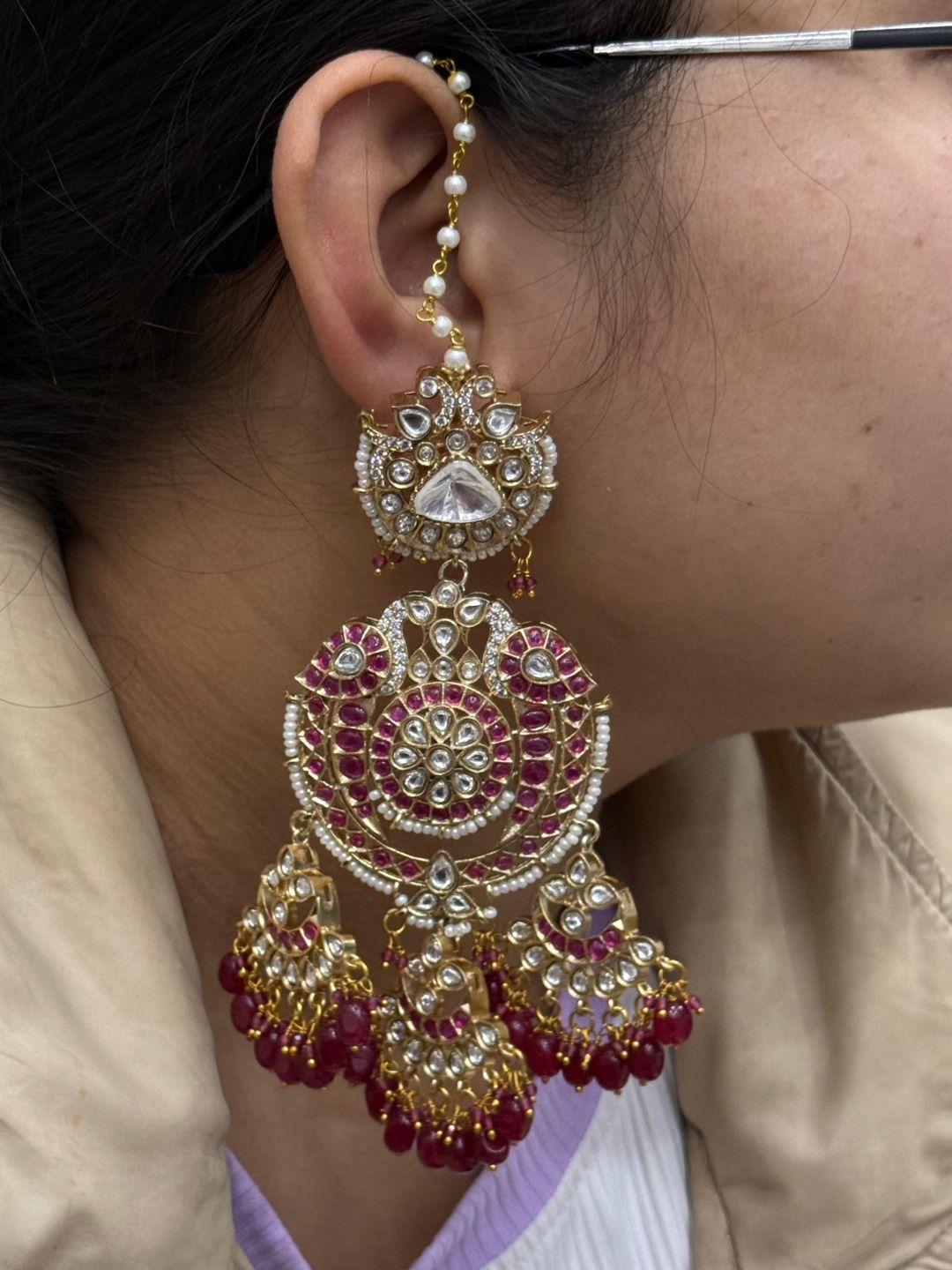 VANSHIKA JEWELS Floral Earrings