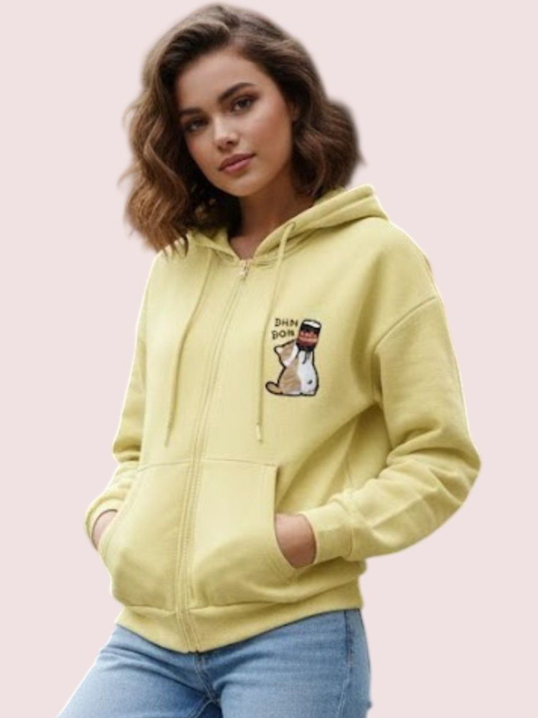 Mast & Harbour Women Printed Hooded Sweatshirt-picture-50