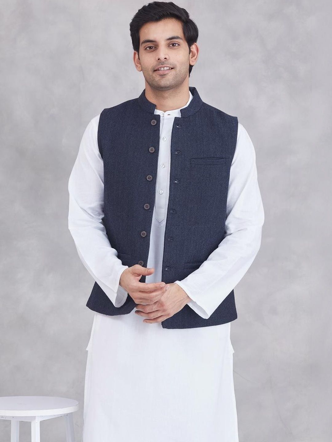 Fabindia Mandarin Collared Nehru Jackets-picture-20