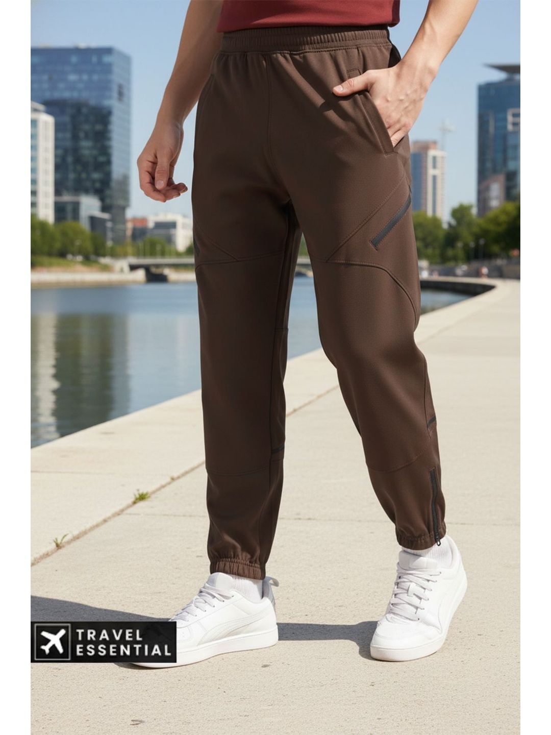 NOBERO Men Relaxed-Fit Mid-Rise Track Pant-picture-37