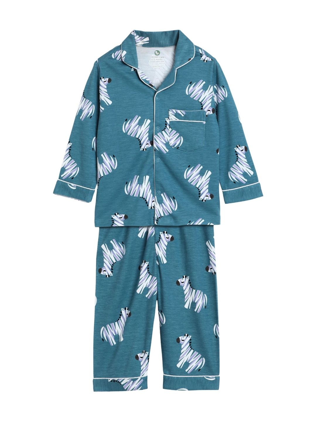 cocoon care Unisex Kids Printed Night suit