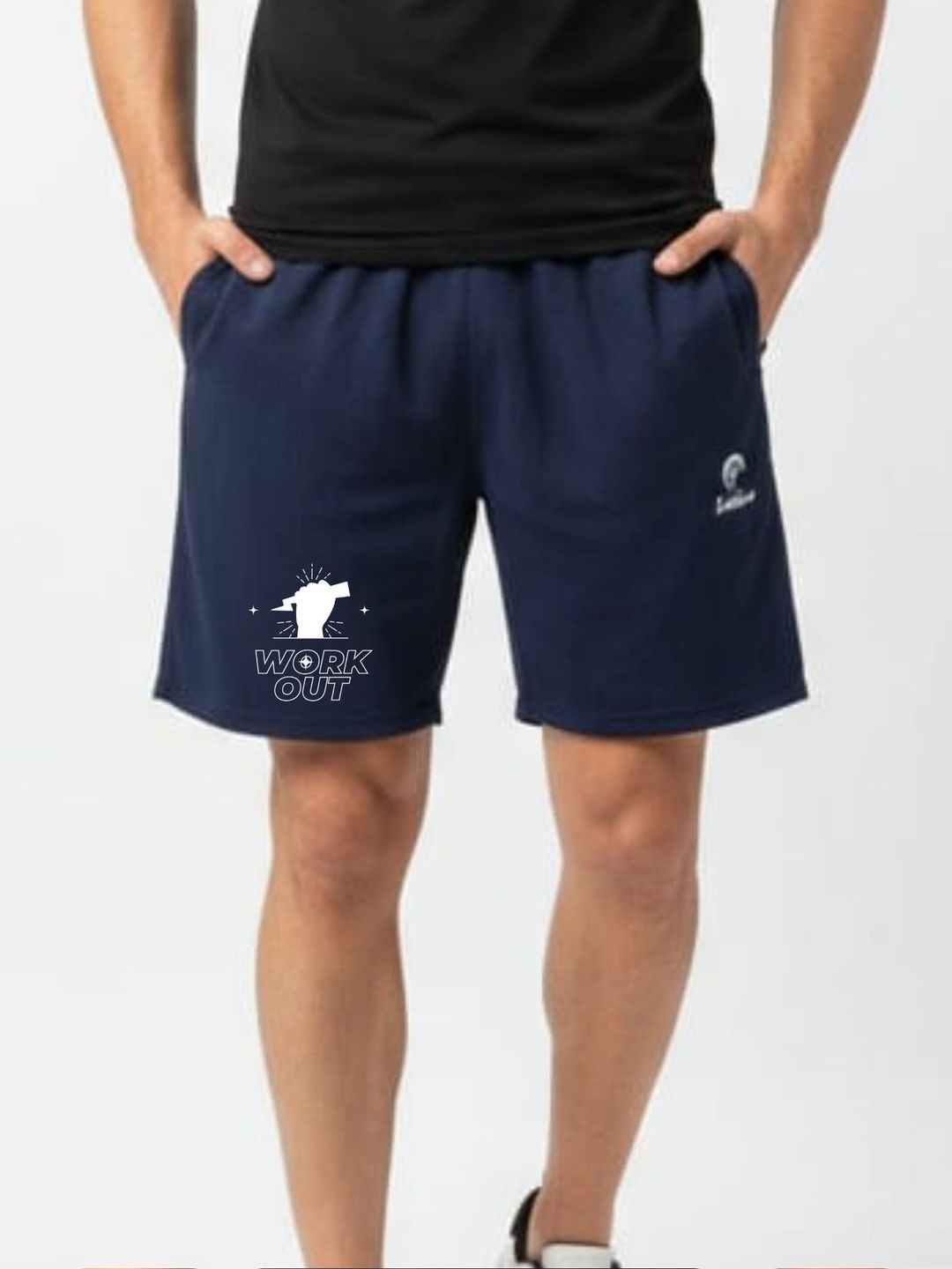 Tia Creations Men Typography Printed Low-Rise Sports Shorts-picture-48