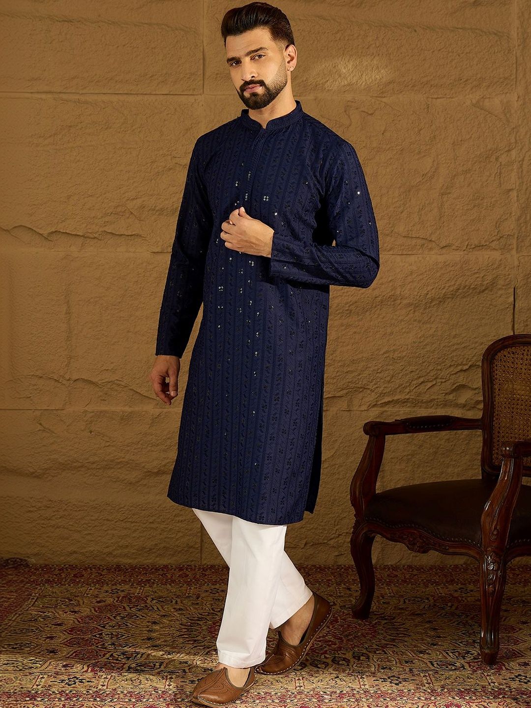 Ethnic Bay Men Embroidered Kurta-picture-45