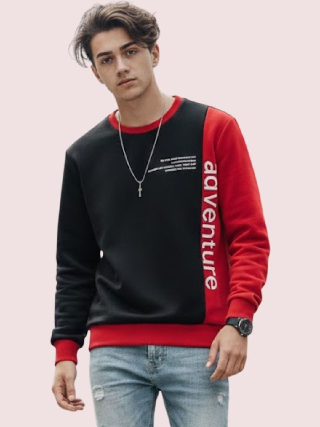 Mast & Harbour Men Colourblocked Sweatshirt-picture-13