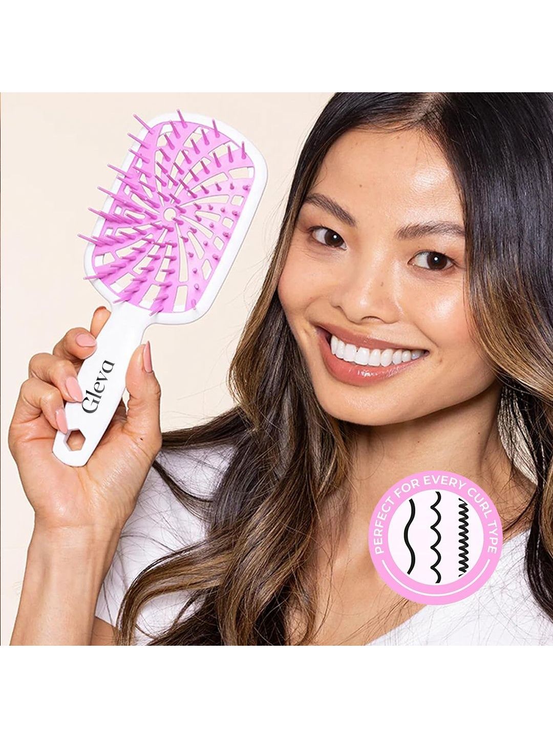 Gleva Vented Detangler Hair Brush-image-41