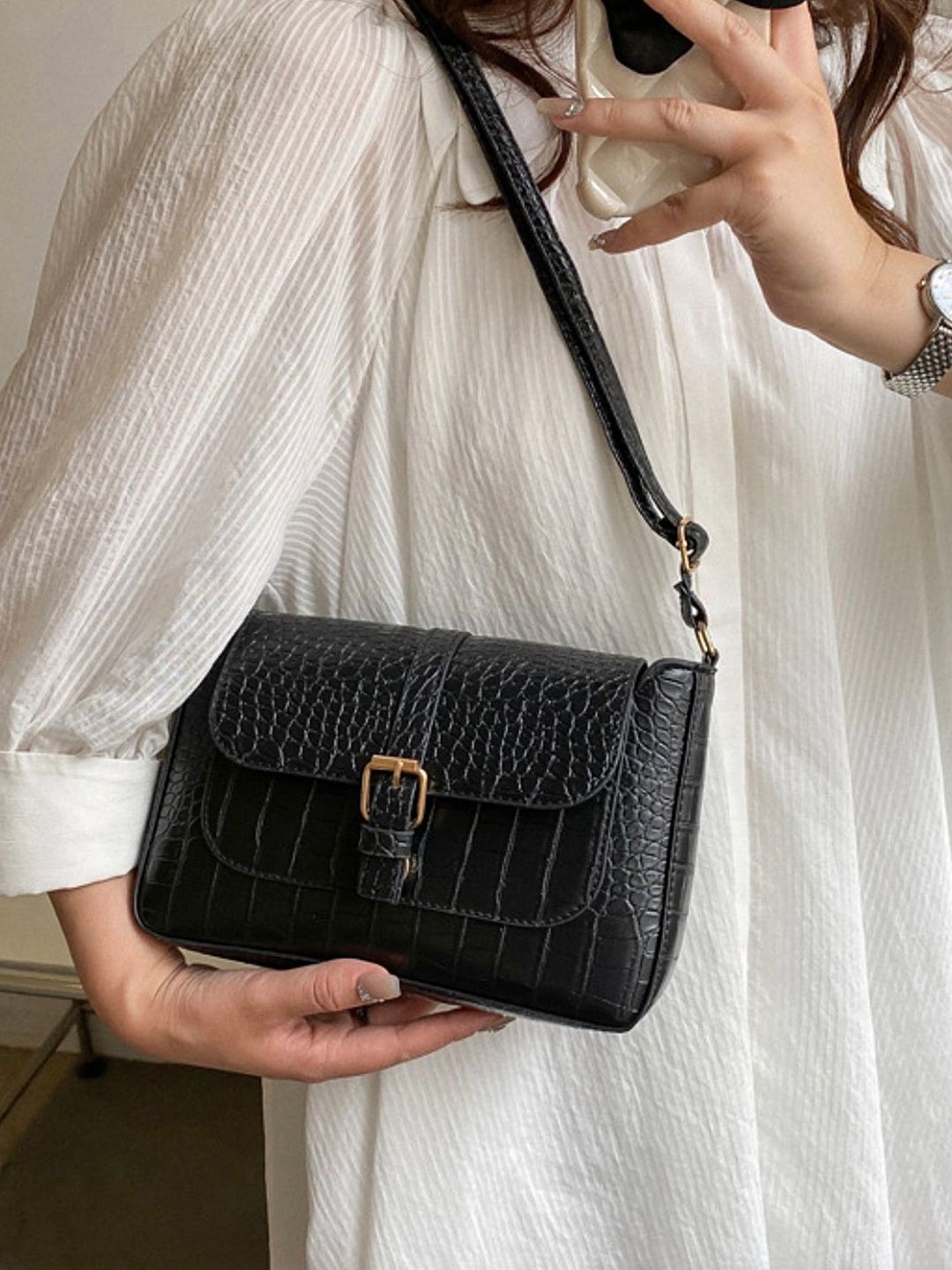 LULU & SKY Textured PU Sling Bag-picture-21