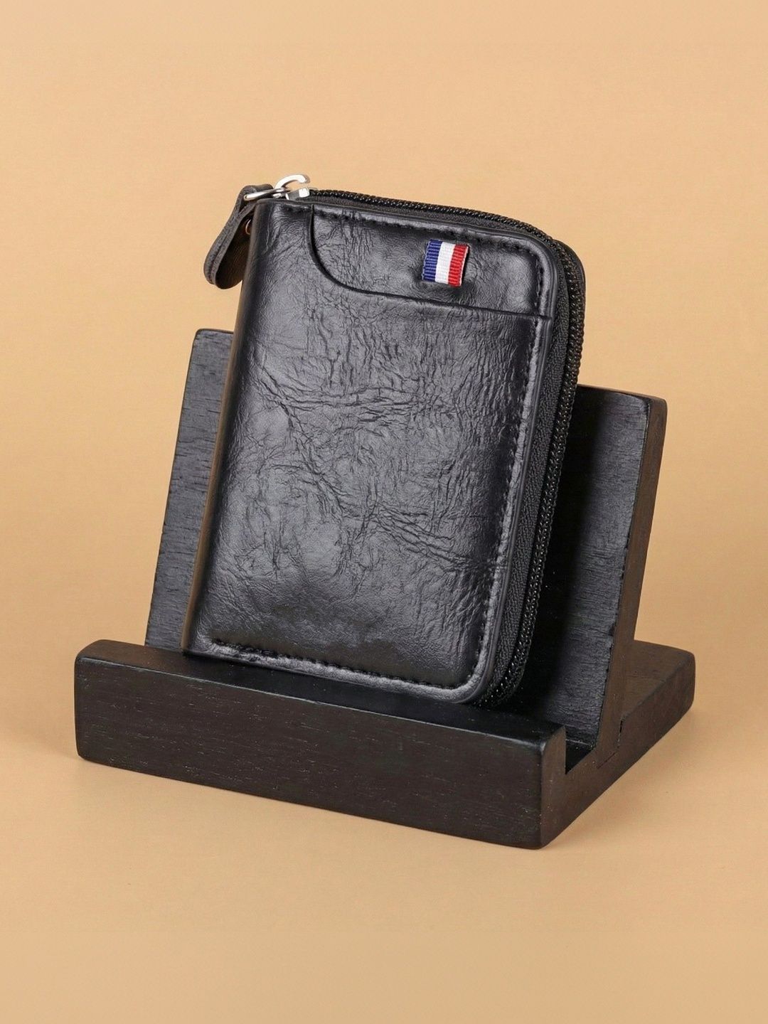 SZN Men Textured Embellished Zip Around Wallet-picture-49