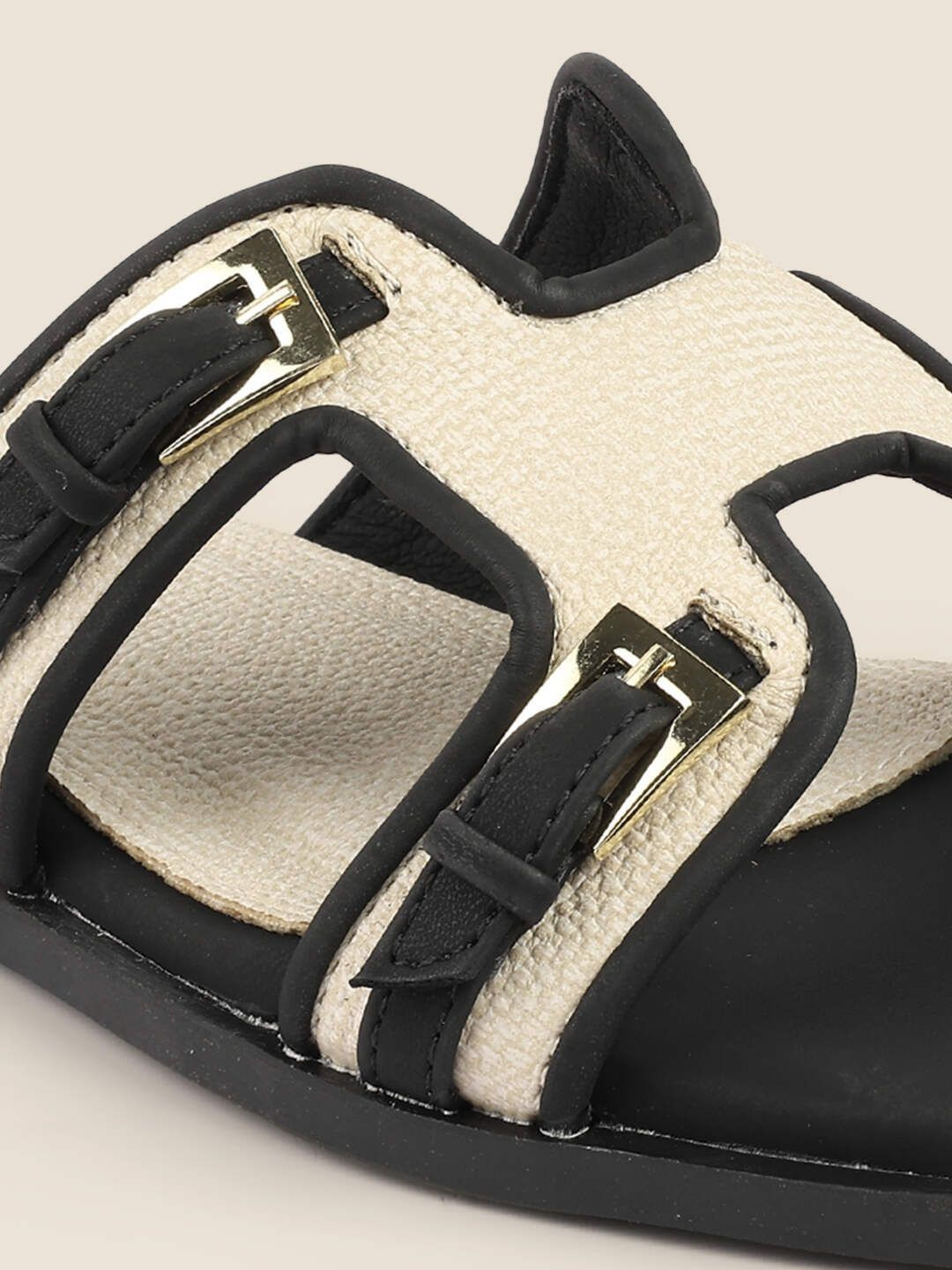 Metro Colourblocked Sandals with Buckles-image-18