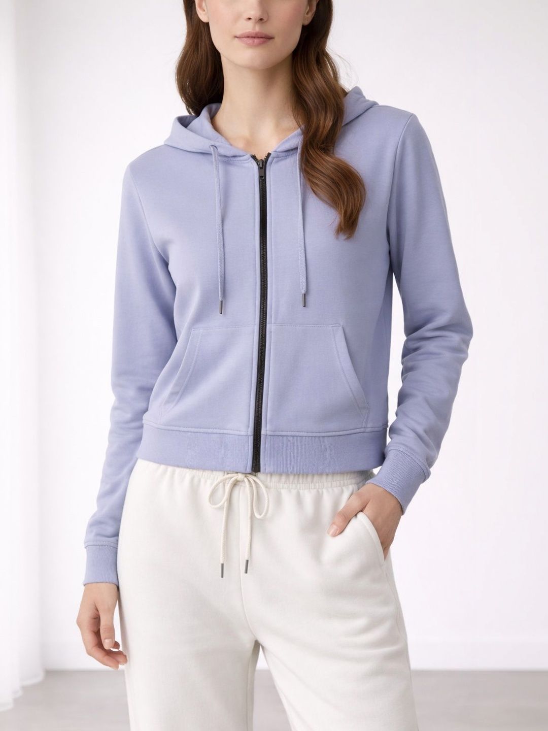 The Roadster Lifestyle Co Cotton Hooded Front-Open Sweatshirts-image-30
