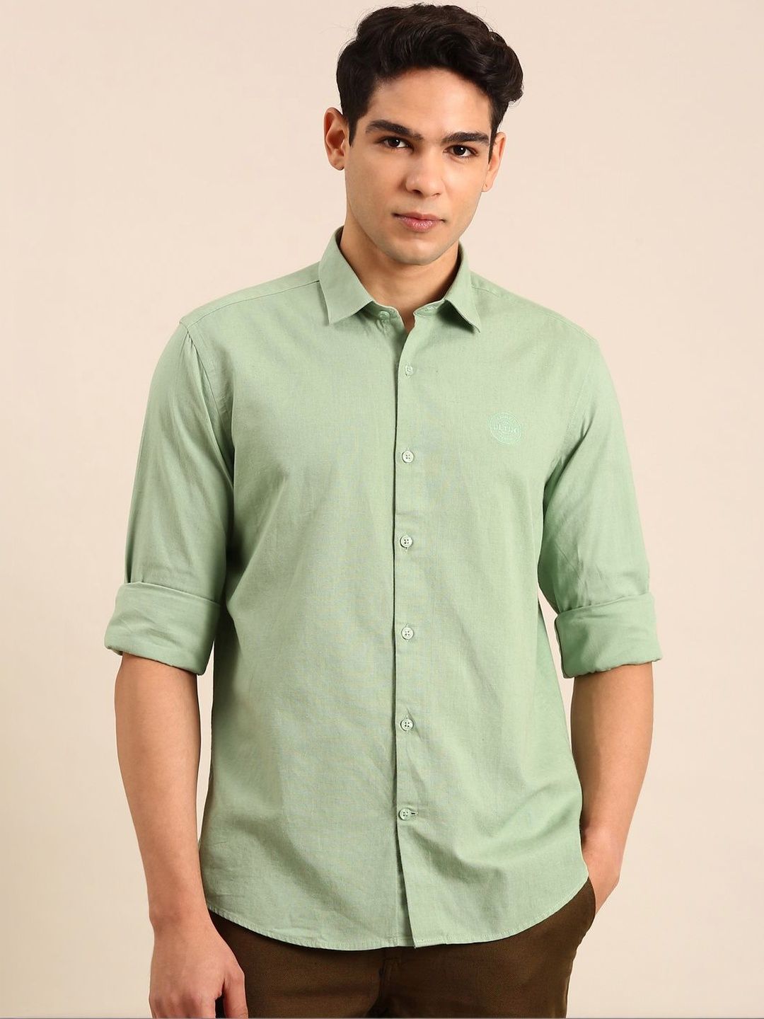 CAVALLO by Linen Club Men Contemporary Slim Fit Casual Shirt-picture-35