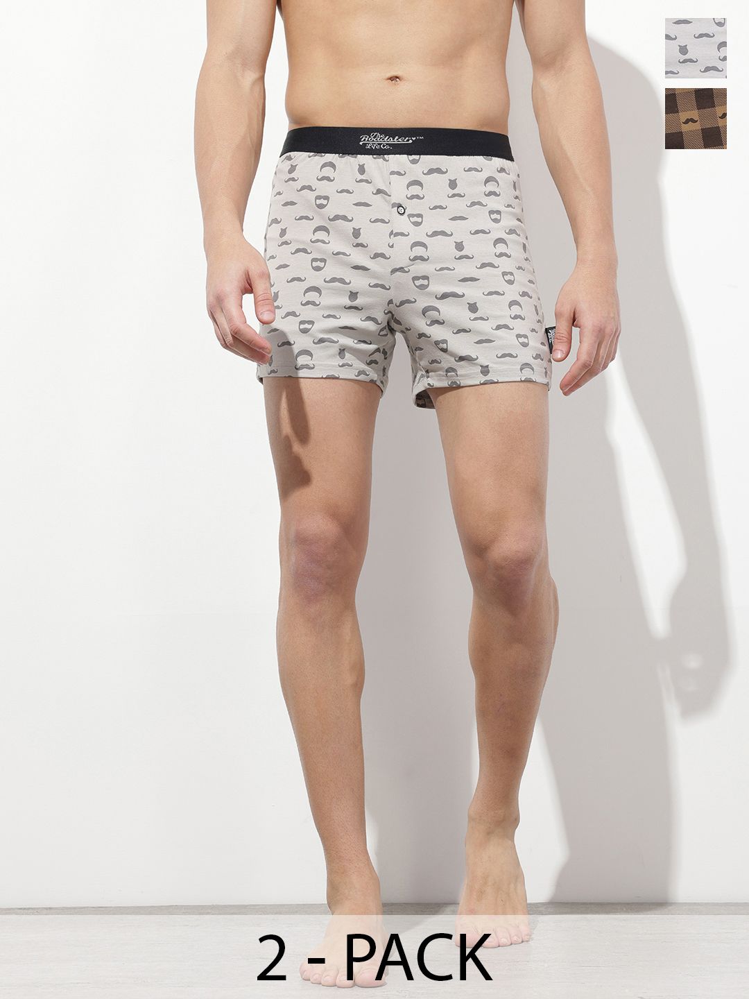 The Roadster Life Co. Men Pack Of 2 Printed Boxers-picture-26
