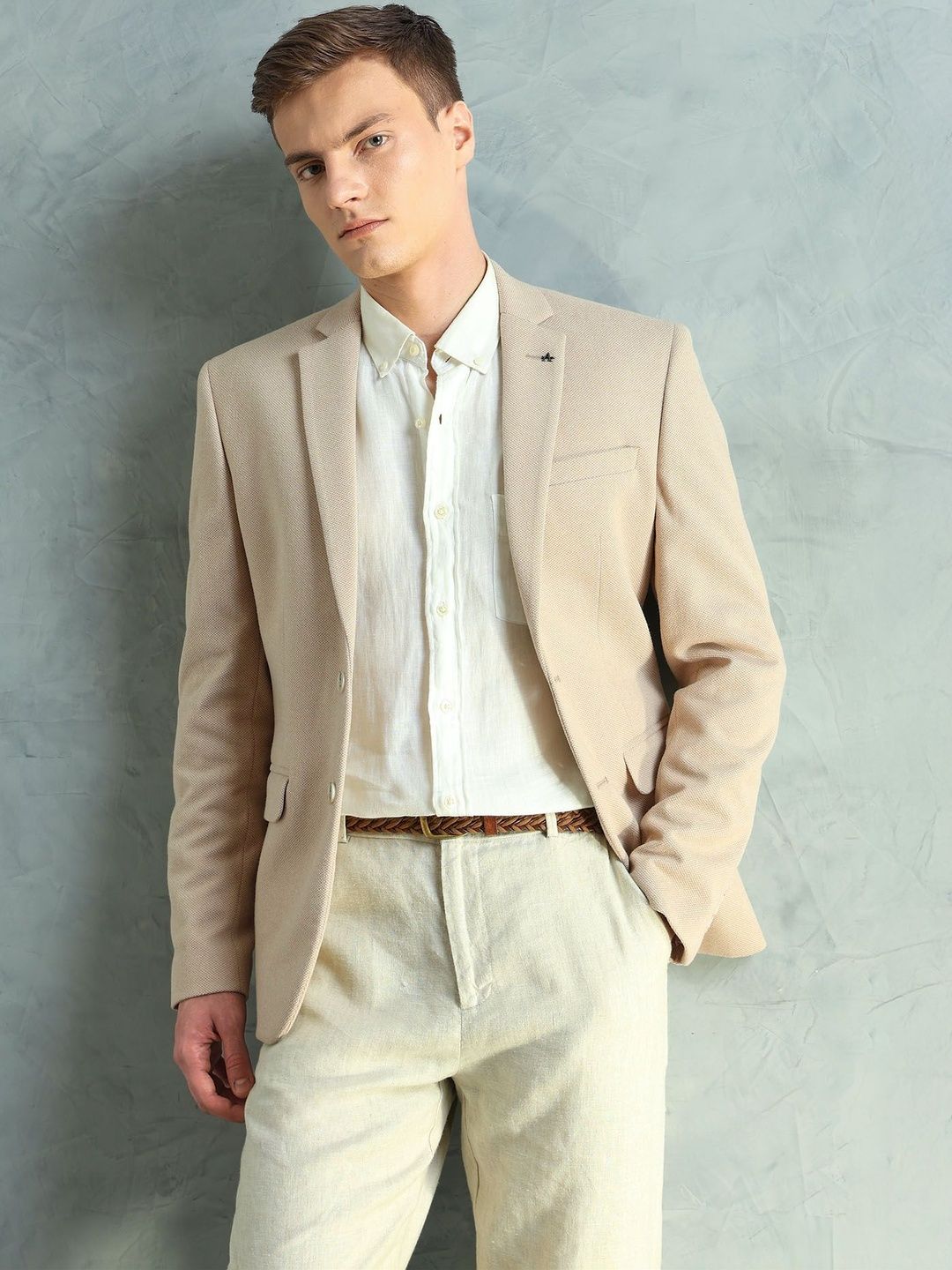 Arrow Men Notched Lapel Long Sleeves Single Breasted Blazers-picture-28