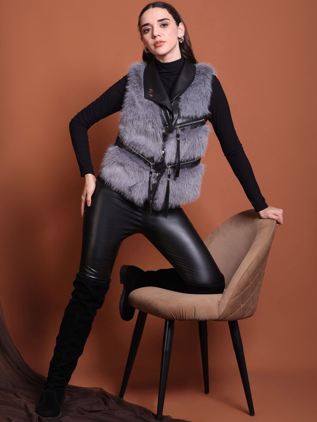 iki chic Women Colourblocked Jacket-picture-48