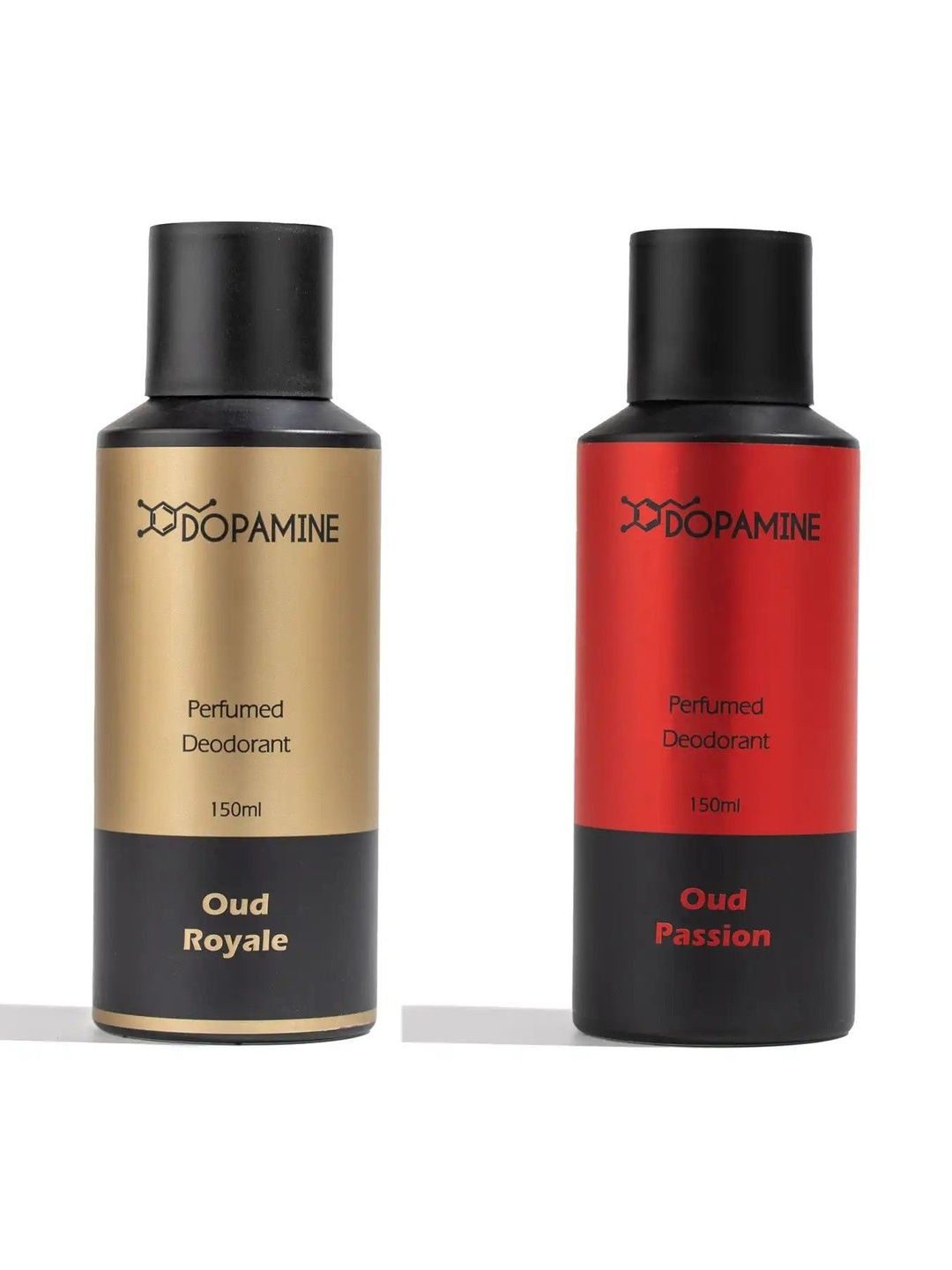 DOPAMINE Set Of 2 Oud Royale & Oud Passion Perfumed Deodorant - 150 ml Each-image-2