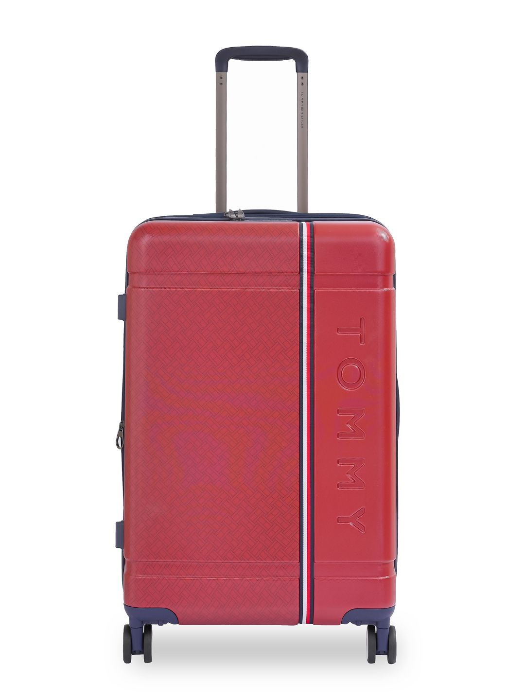Tommy Hilfiger Textured Hard-Sided Cabin Trolley Suitcase-image-23