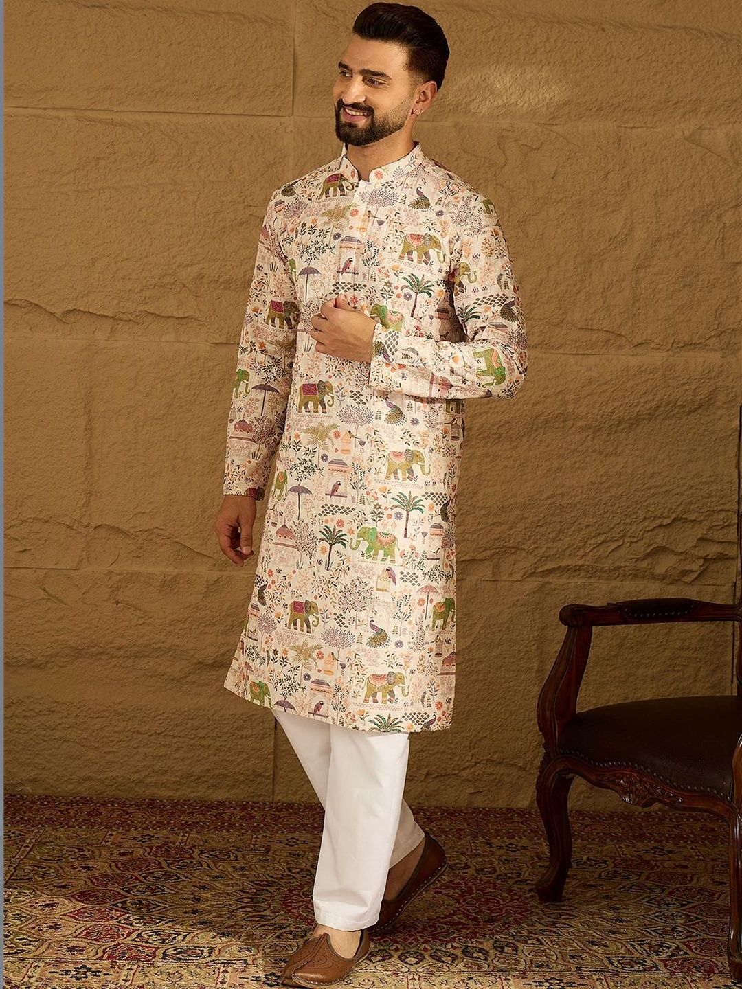 Ethnic Bay Men Ethnic Motifs Printed Kurta-picture-19