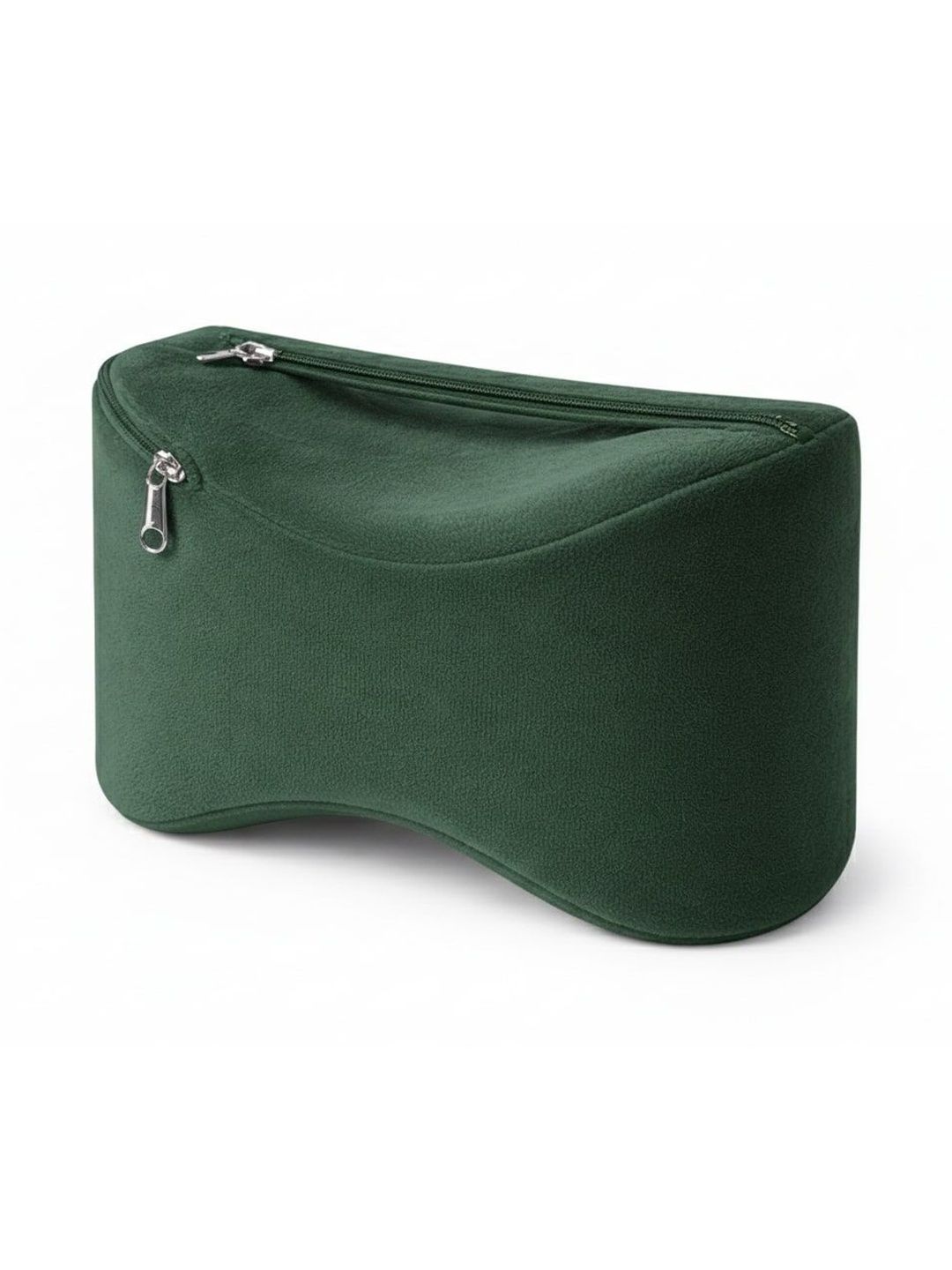 Pum Pum Green Memory Foam Filled Faux Velvet Lightweight Pillow-image-38