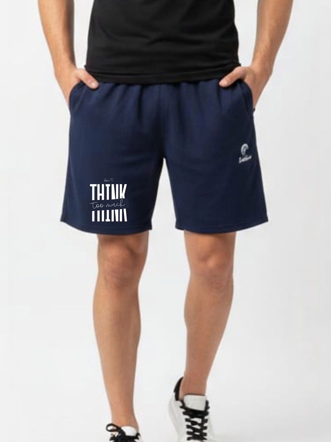 Tia Creations Men Typography Printed Low-Rise Sports Shorts-picture-51