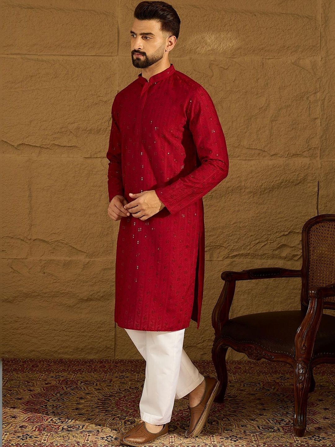 Ethnic Bay Men Embroidered Kurta-picture-41