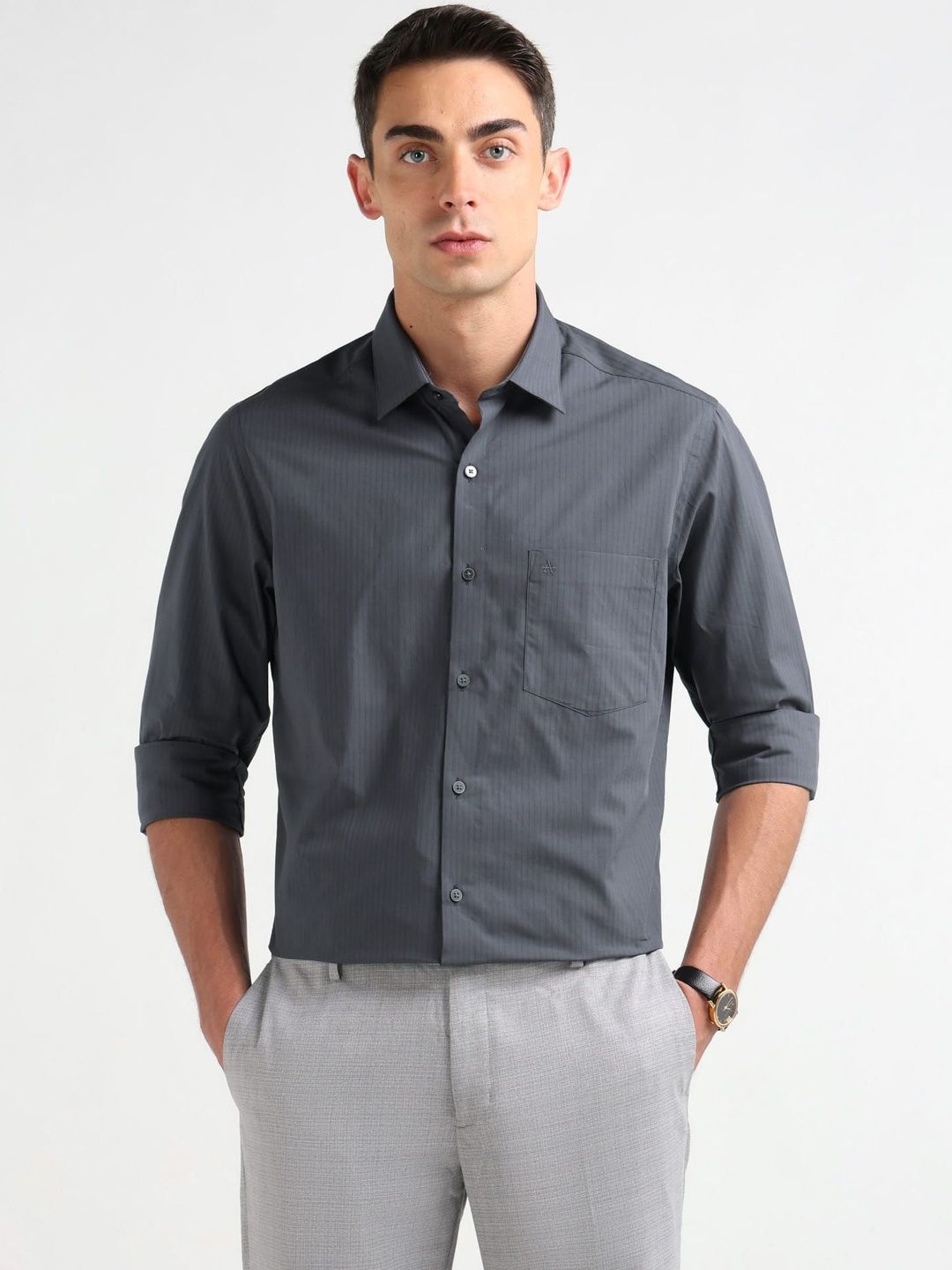 Arrow Men Slim Fit Semiformal Shirt-picture-46