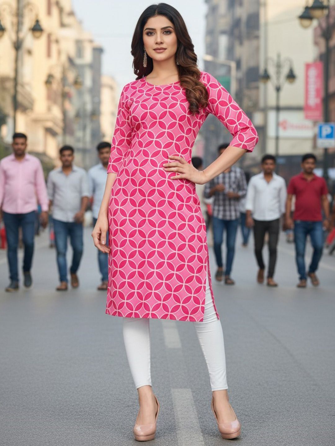 JANKHANA Women Printed Crepe Kurta-picture-35