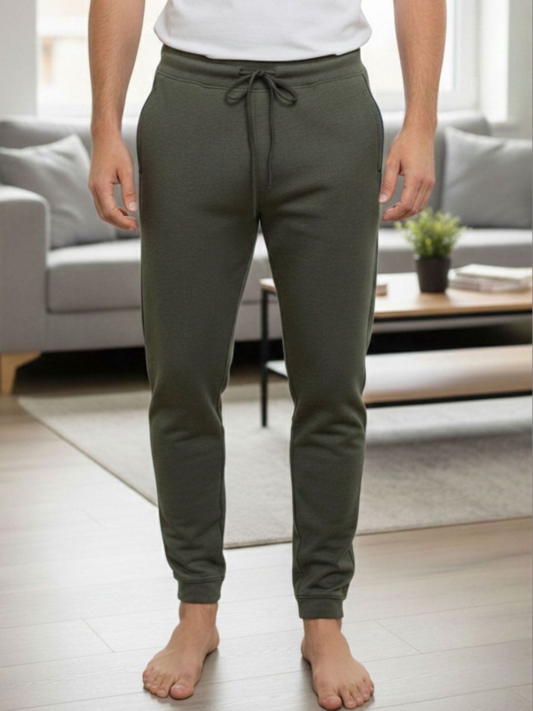 The Roadster Lifestyle Co Cotton Mid-Rise Joggers Lounge Pants-picture-18