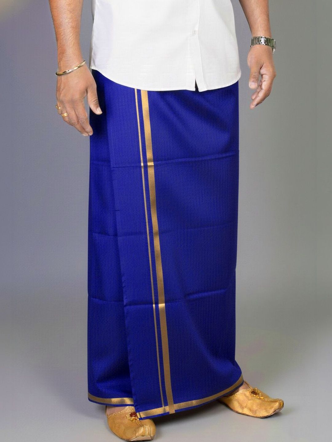 TUNI MANI Men Solid Cotton Dhoti-picture-18