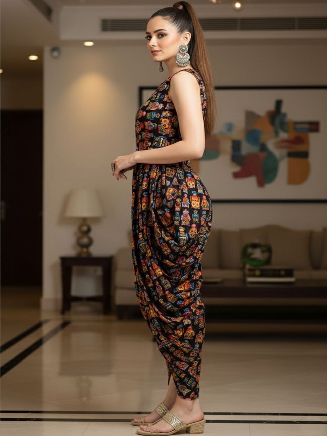 Lihana Printed Basic Jumpsuit-image-47