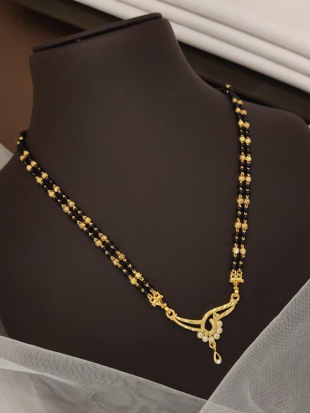 TKRB SALES Gold-Plated Artificial Beads Mangalsutra-picture-18