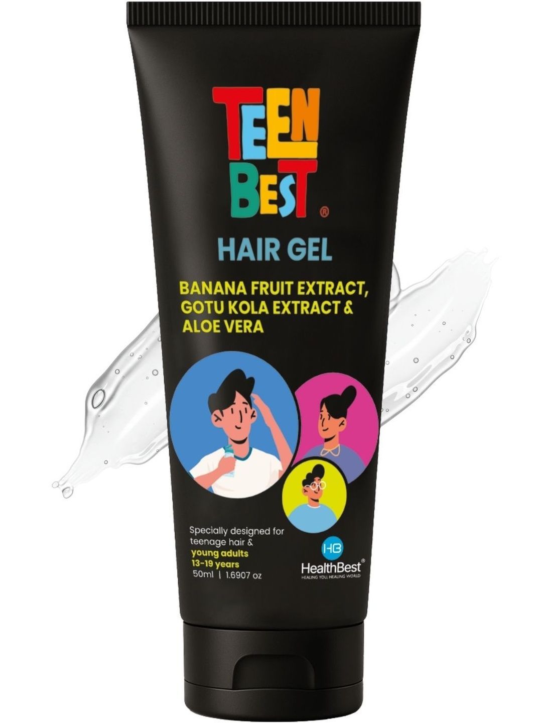 HealthBest Hair Gel For Teens Enriched With Banana Fruit Extract - 50 ml