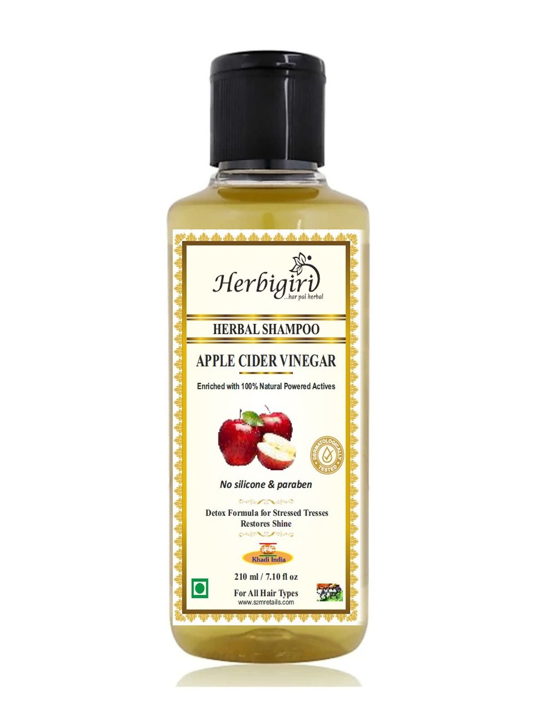 Herbal Apple Cider Vinegar Shampoo For Damage Repair & Shiny Hair - 210 ml Each-image-44