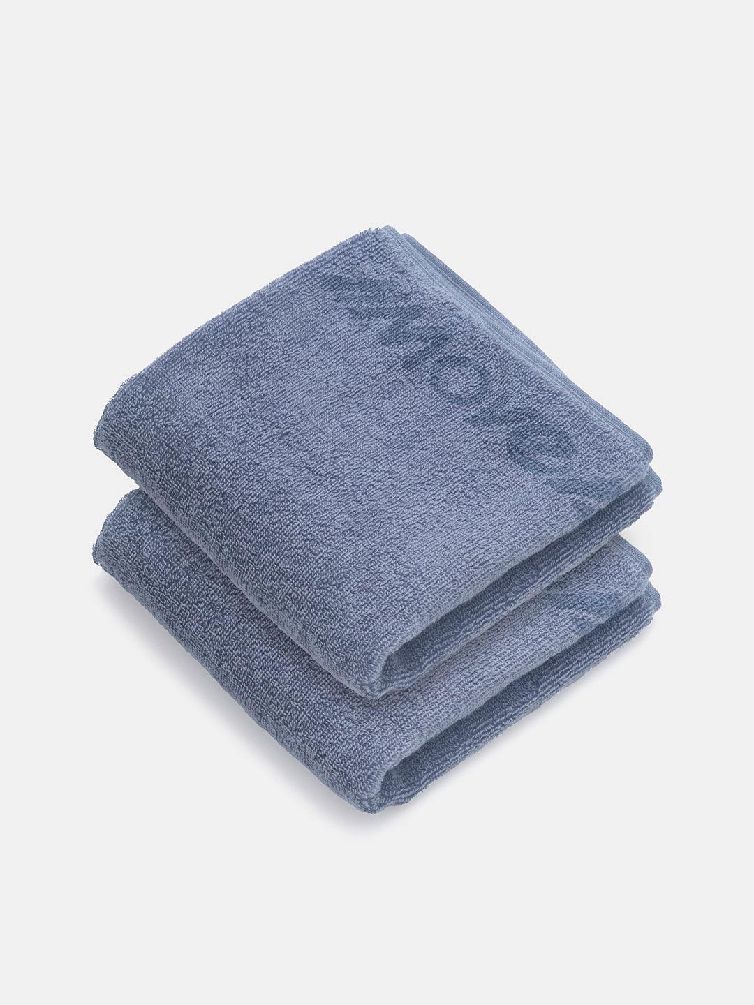 Jockey 2-Pcs Grey Striped 500 GSM Face Towels