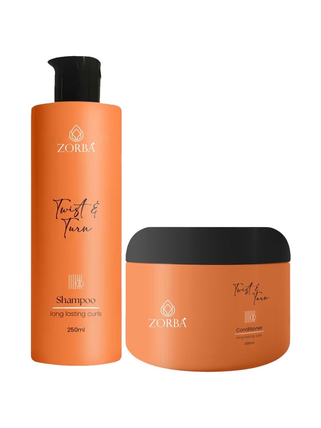 Zorba Set Of 2 Twist & Turn Shampoo 250ml & Conditioner 200ml-image-6