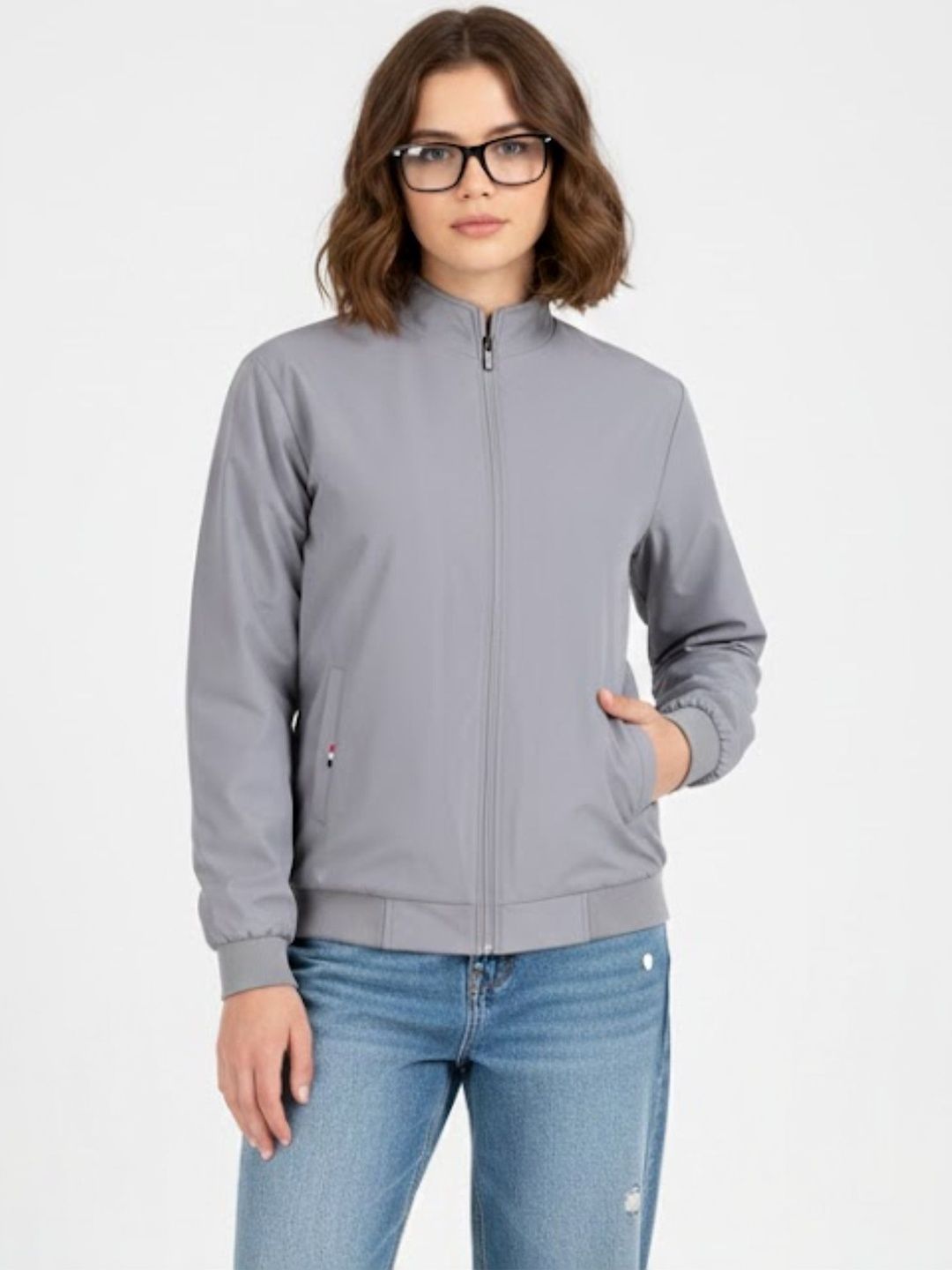 HERE&NOW Women Lightweight Bomber Jacket-picture-28