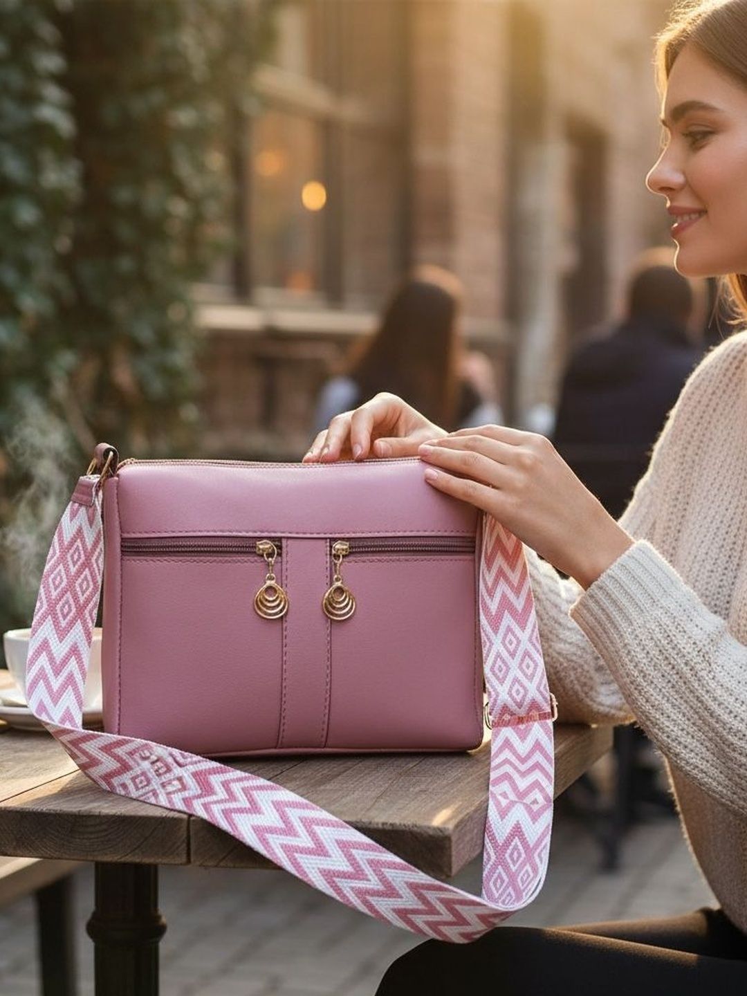 SZN Geometric Colourblocked Sling Bag-picture-11