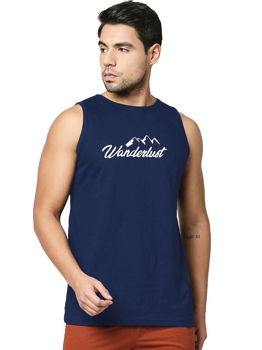 RuledBySun Printed Round Neck Gym Innerwear Vest-picture-28