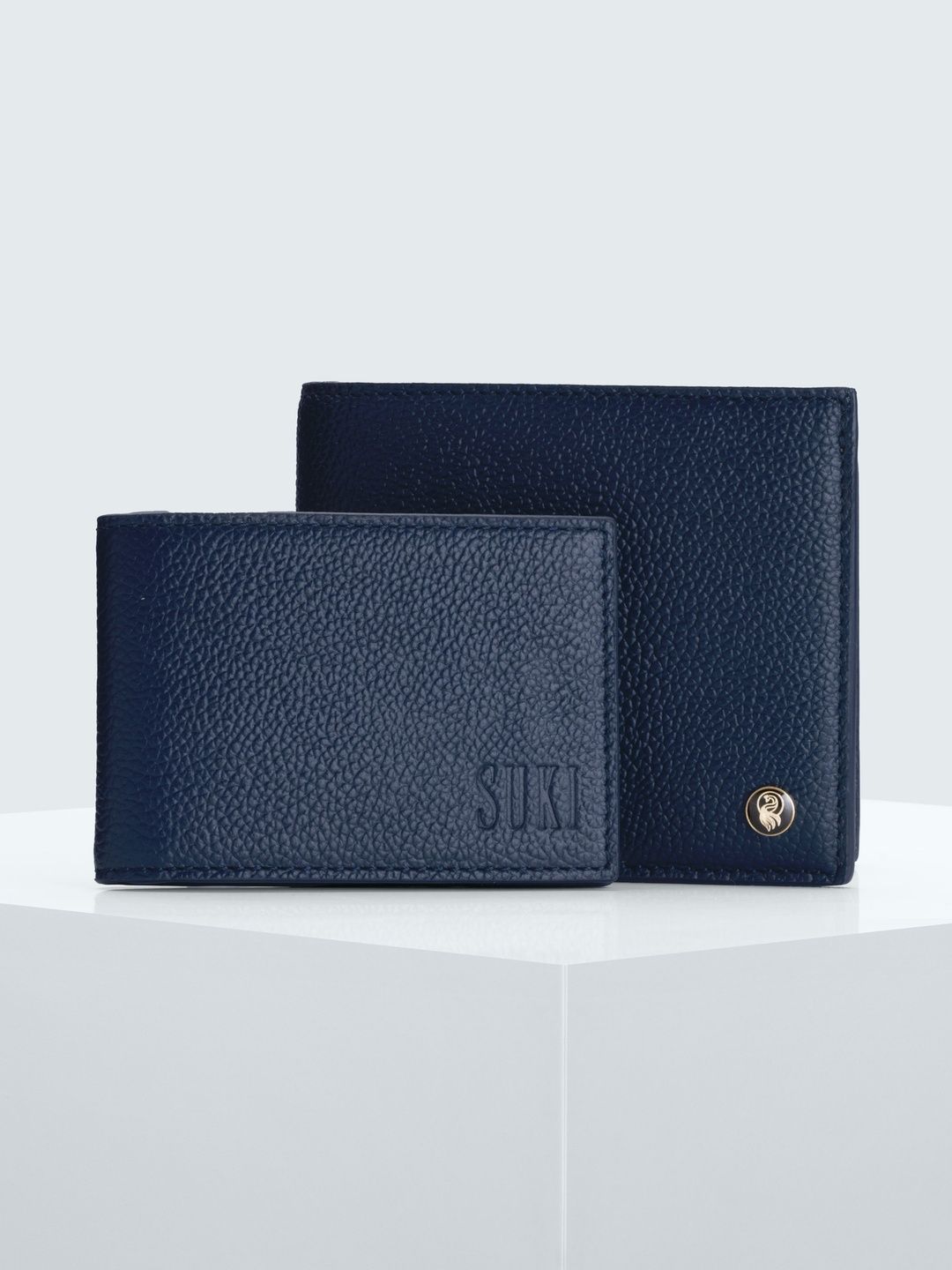 suki Men Textured Leather Two Fold Wallet-picture-7