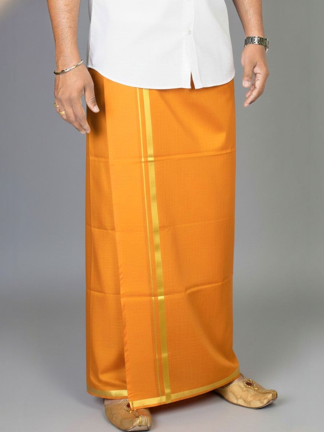 TUNI MANI Men Solid Pure Cotton Dhoti-picture-19
