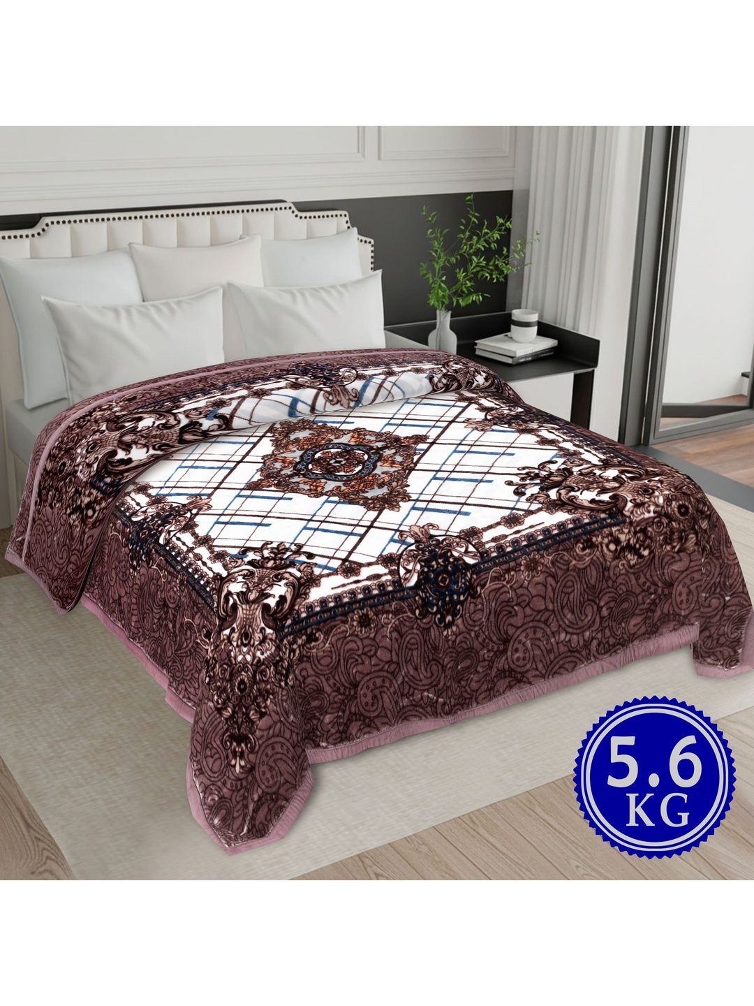 MAGICAL Multicoloured & Brown Mink 400 GSM Fashion-image-33
