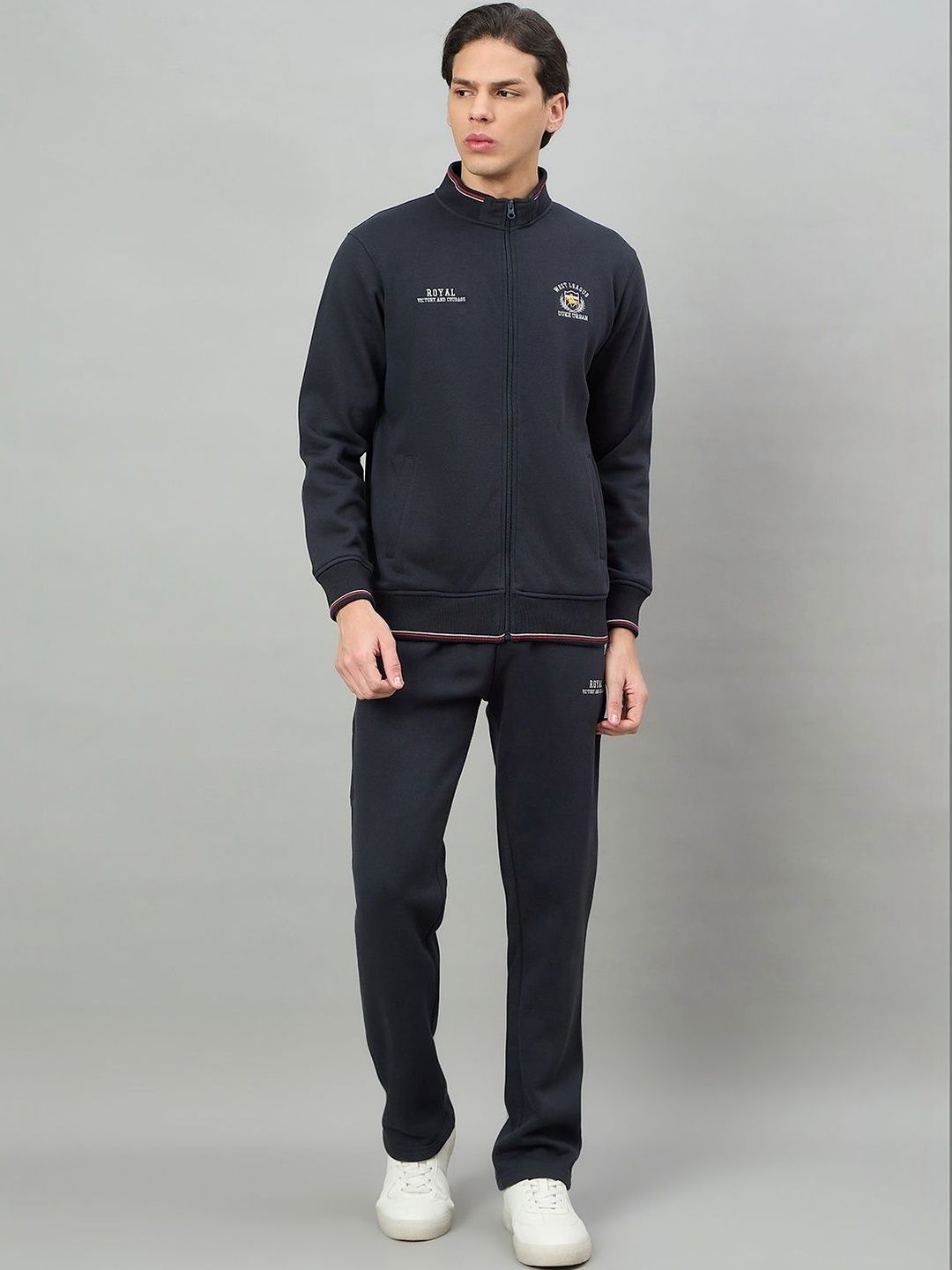 Duke Men Mock Collar Tracksuits-image-8