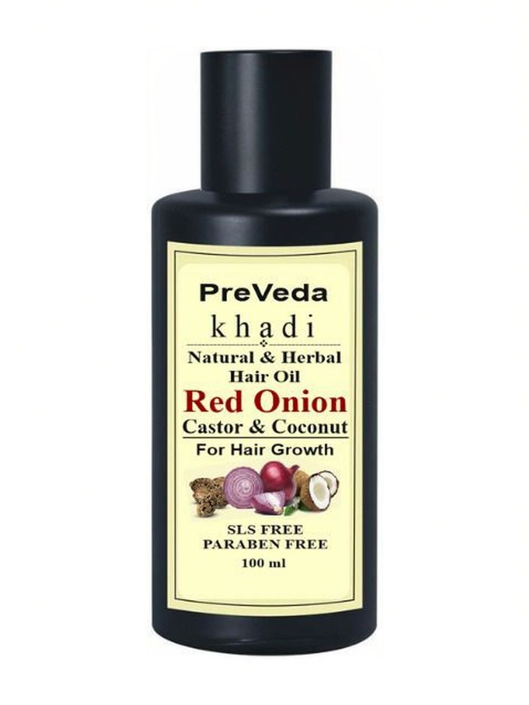 PreVeda Khadi Red Onion Castor & Coconut Fast Hair Regrowth Oil - 100 ml-image-11
