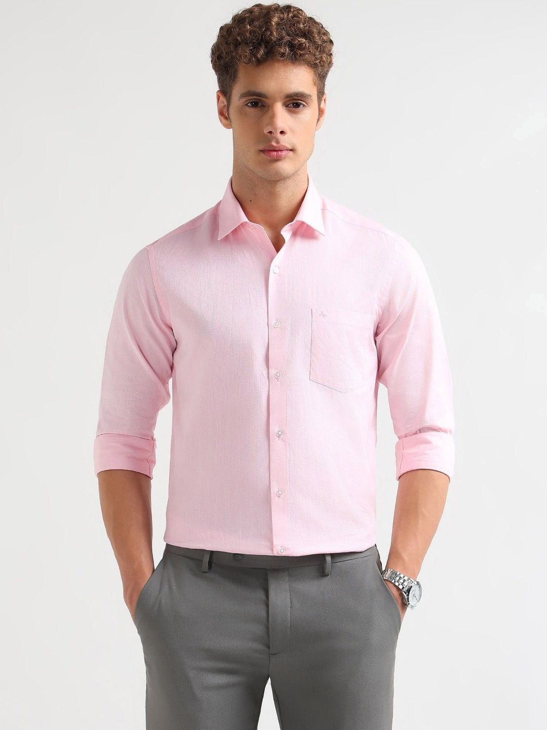 Arrow Men Slim Fit Formal Shirt-picture-12