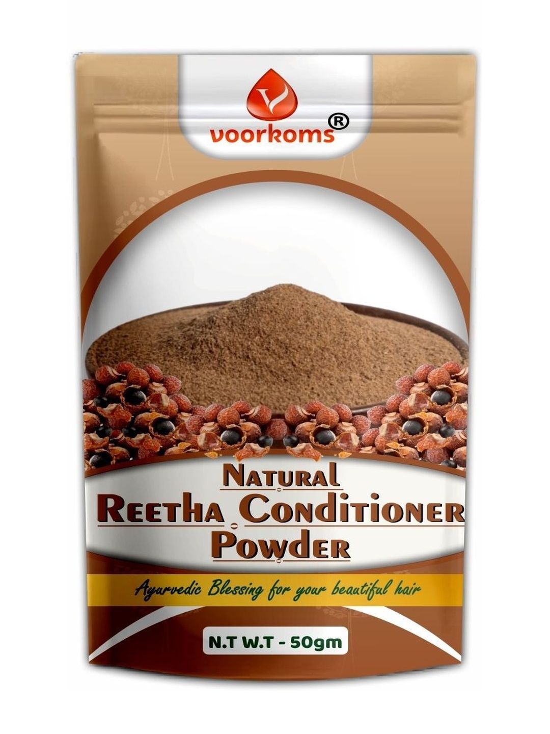 VOORKOMS Natural Reetha Conditioner Powder - 50 g-image-22