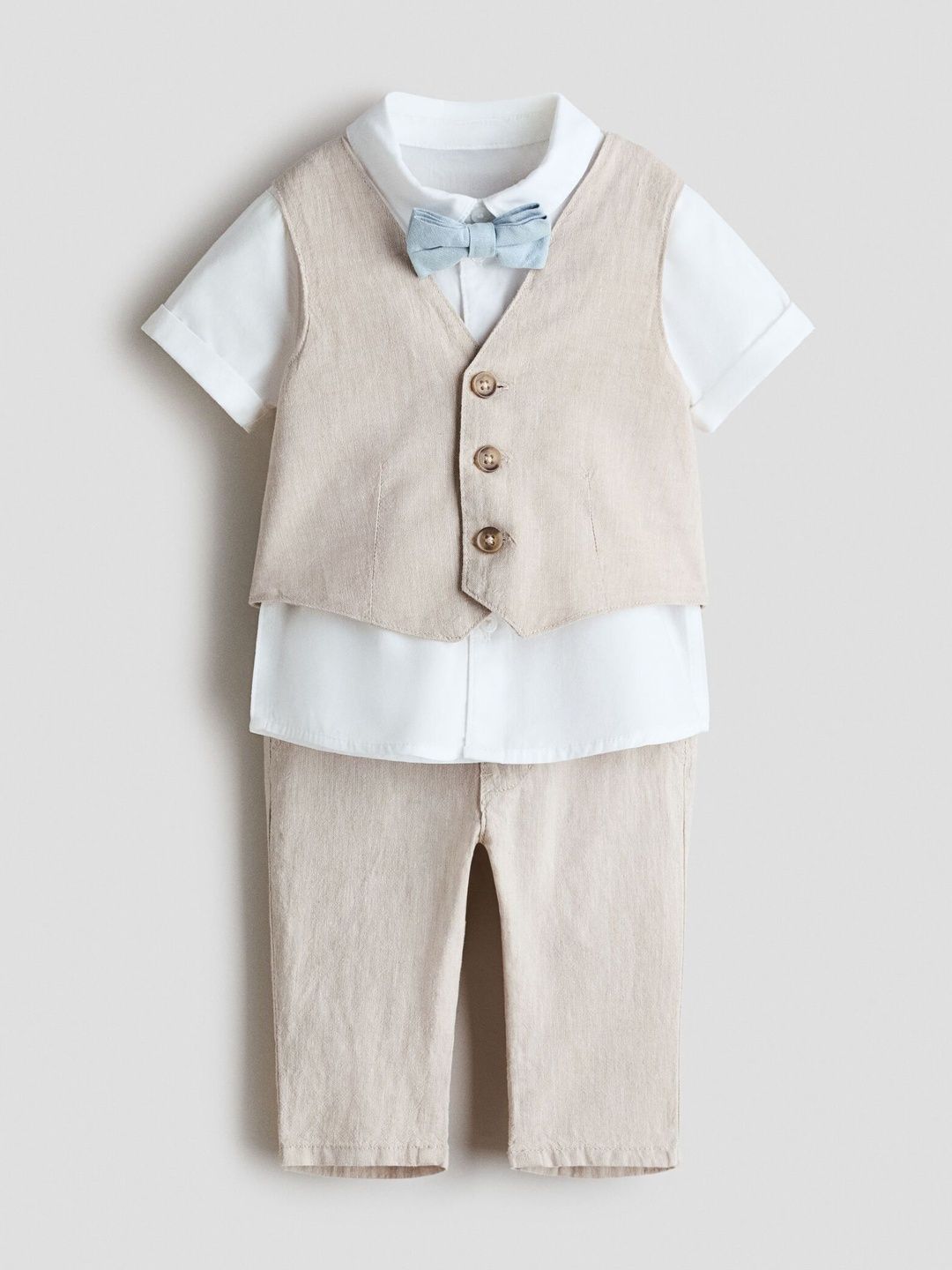 H&M 4-Piece Linen-Blend Dressy Set