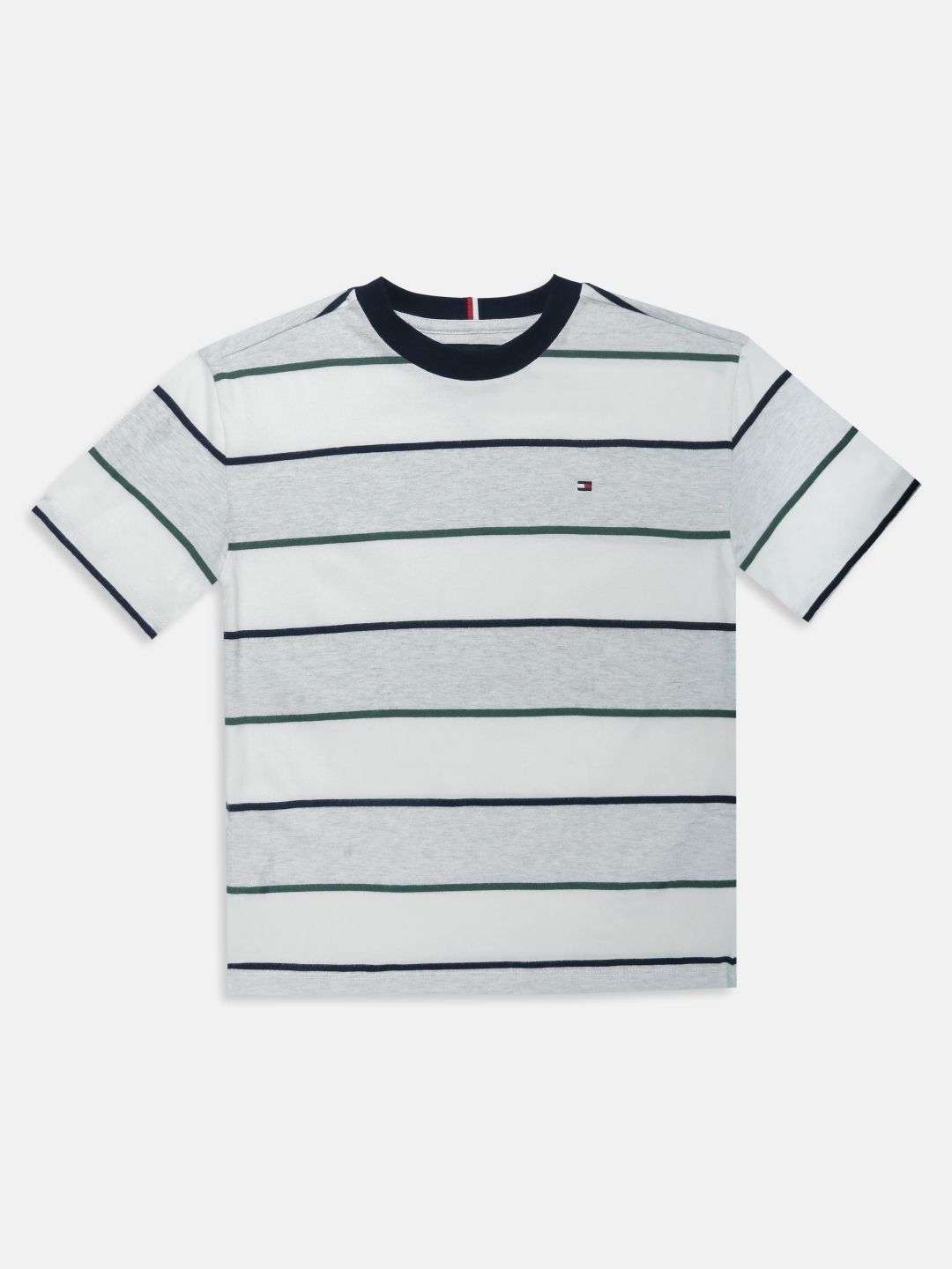 Tommy Hilfiger Boys Striped Cotton Round Neck Tshirts-picture-51